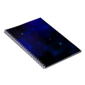 Carnet Ciel bleu de minuit avec des étoiles (Côté Droit)