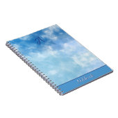 Carnet Ciel Bleu Doux Nuage Aquarelle (Côté Droit)
