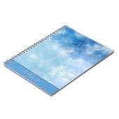 Carnet Ciel Bleu Doux Nuage Aquarelle (Côté gauche)