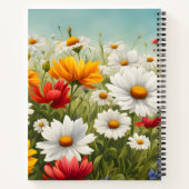 Carnet Ciel bleu et fleur sauvage (Dos)