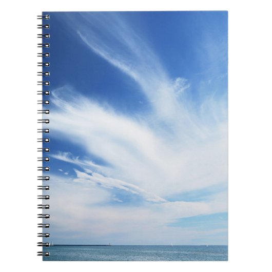 Carnet Ciel bleu et nuages (Devant)