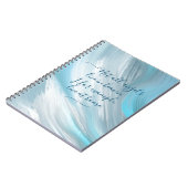 Carnet Ciel bleu et nuages abstrait (Côté gauche)