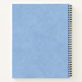 Carnet Ciel bleu magique avec cygnes volants (Dos)