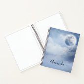 Carnet Ciel bleu magique avec cygnes volants (Intérieur)