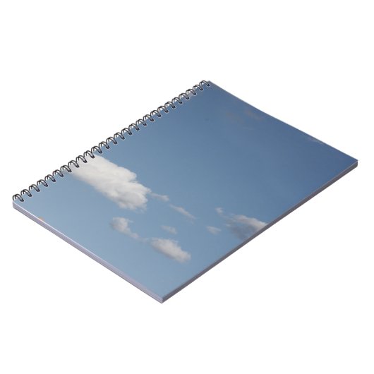 Carnet Ciel bleu nuages (Côté gauche)