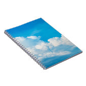 Carnet Ciel bleu nuages arrière - plans blanc (Côté Droit)