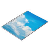 Carnet Ciel bleu nuages arrière - plans blanc (Côté gauche)