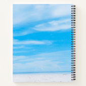 Carnet Ciel bleu nuages blancs Modèle personnalisé modern (Dos)