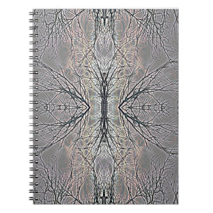 Carnet Ciel Coloré Lumineux Et Branches D'Arbre