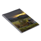 Carnet Ciel de coucher de soleil sur des vignobles et une (Côté Droit)