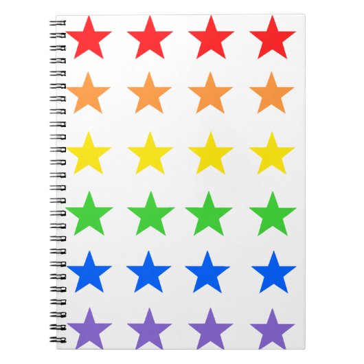 Carnet Ciel étoilé arc-en-ciel (Devant)