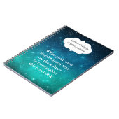 Carnet Ciel étoilé d'inspiration littéraire (Côté gauche)