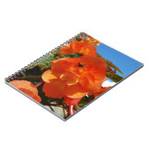 Carnet ciel, fleurs et abeille (Côté gauche)