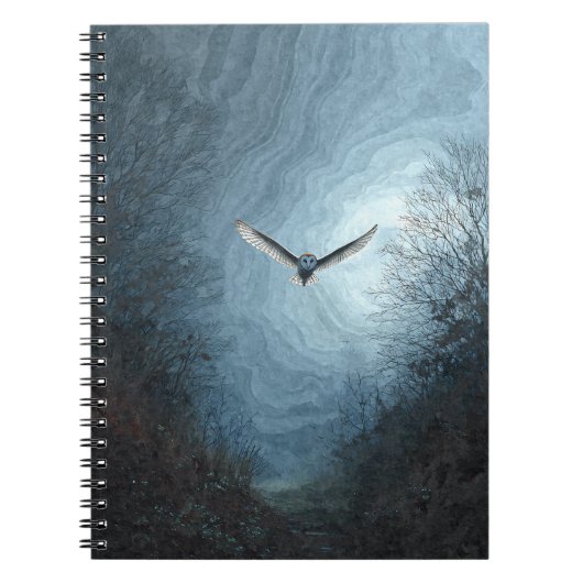 Carnet Ciel Lune de Barne Owl (Devant)