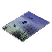 Carnet Ciel Moody Blue Crows (Côté gauche)