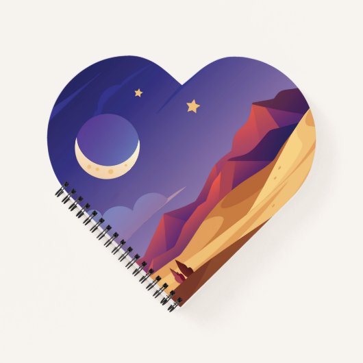 Carnet Ciel nocturne étoilé (Devant)