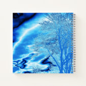 Carnet Ciel orageux saphir et bleu givré (Dos)