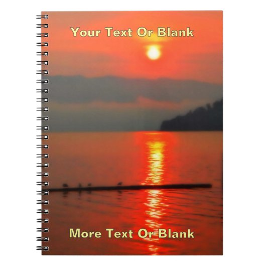 Carnet Ciel Rouge Le Matin (Devant)