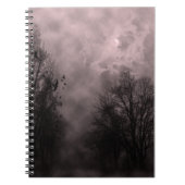 Carnet Ciel rouge sang hanté avec des ravens (Devant)