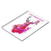 CARNET CIERVO ENTRE FLORES (Côté gauche)