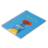 Carnet Cieux Étoilés Lunes Roux (Côté gauche)