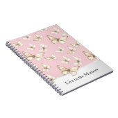 Carnet Cieux rose blush & Papillons (Côté Droit)