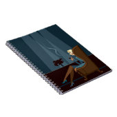 Carnet Cigare de tabagisme de femme d'affaires (Côté Droit)