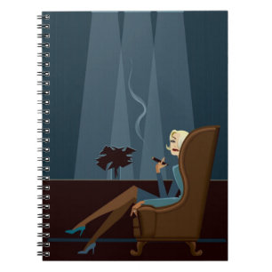 Carnet Cigare de tabagisme de femme d'affaires