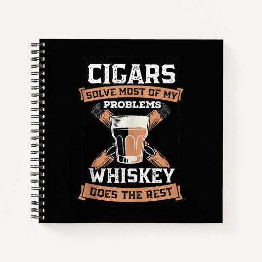 Carnet Cigars Solve Most Of My Problems Whiskey (Devant)