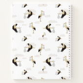 Carnet Cigogne Nouveau-Né Bébé Garçon Fille Mémoires Keep (Dos)