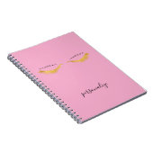 Carnet Cils Glam Or Rose Pretty (Côté Droit)