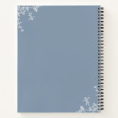 Carnet Cimetière bleu bleu classique Cimetière Florale Mo (Dos)