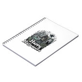 Carnet Cimetière de chat noir de lanterne de squelette de (Côté gauche)