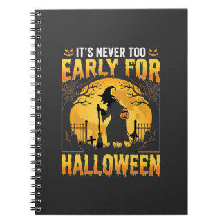 Carnet Cimetière de sorcière d'Halloween précoce Design v