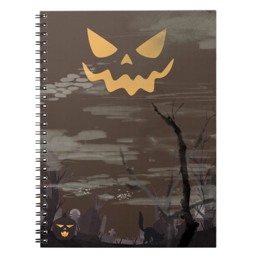 Carnet Cimetière épouvantable d'Halloween (Devant)