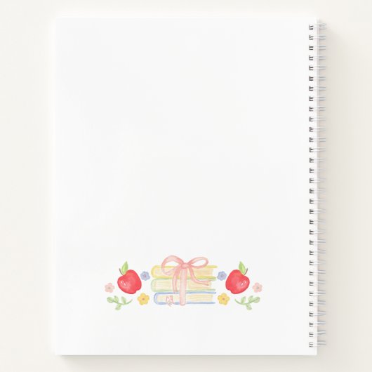 Carnet Cimetière scolaire personnalisé | Enseignant en cl (Dos)