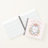 Carnet Cimier de Baby Shower Floral Élégant (Intérieur)