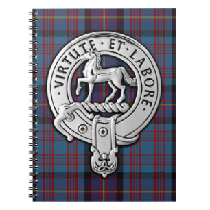 Carnet Cimier du clan Cochrane & Tartan Azure