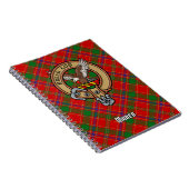Carnet Cimier du clan Munro sur tartan (Côté Droit)