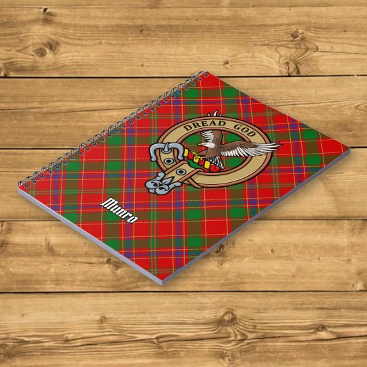 Carnet Cimier du clan Munro sur tartan