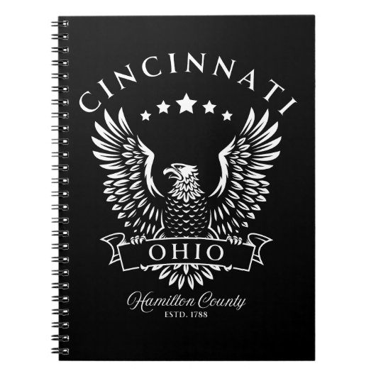 Carnet Cincinnati Comté de Hamilton Ohio Aigle Vintage (Devant)
