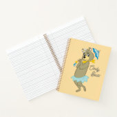 Carnet Cindy Bear tenant le parasol (Intérieur)