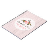 Carnet Cintre Fleurs Rose Armoire de Mode Boutique de Vêt (Côté gauche)