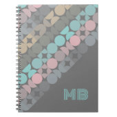 Carnet Circles Abstraits de divertissement personnalisés (Devant)