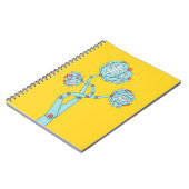 Carnet Circuit Board Fleurs mécaniques Geek fille (Côté gauche)