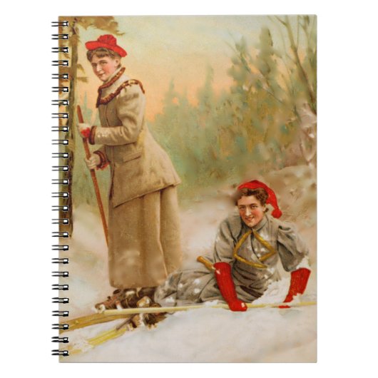 Carnet Circuit de ski d'hiver vintage (Devant)