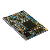 Carnet Circuit imprimé bleu macro | Photo de PCB (Côté Droit)
