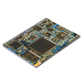 Carnet Circuit imprimé bleu macro | Photo de PCB (Côté gauche)