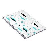 Carnet circulaire de diamants turquoise rétro (Côté Droit)