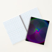 Carnet circulaire géométrique à centre fusionné co (Intérieur)